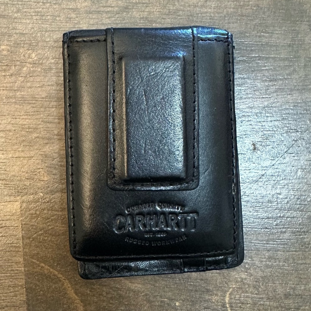 Carhartt Men's Black Standard Front Pocket Wallet